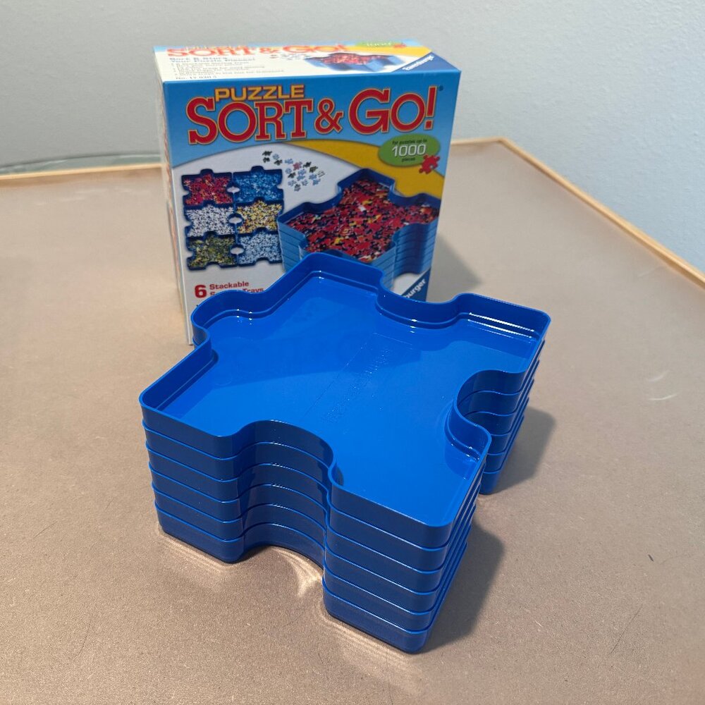 Ravensburger Puzzle Sort & Go Sorting Trays Puzzles Up To 1000 Pcs EUC